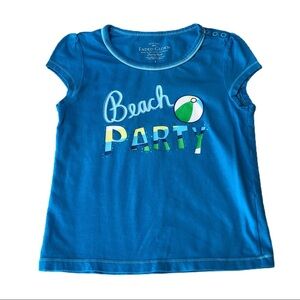 Faded Glory Cyan Beach Party Top